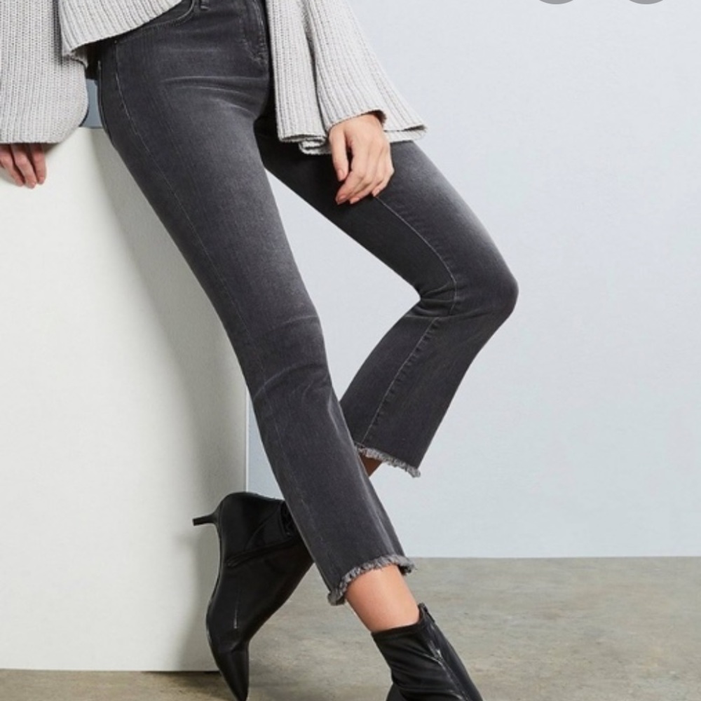 Free people black fray jeans